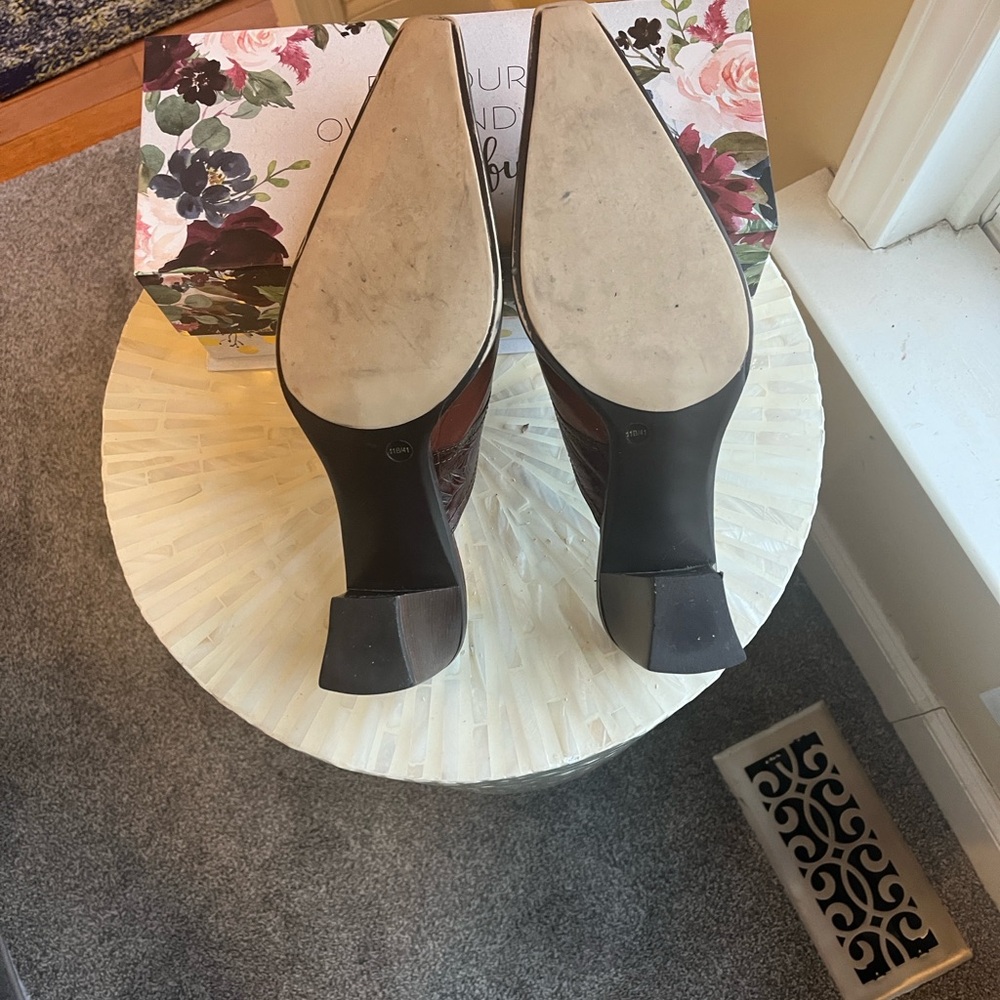 👠 Vintage Y2K BCBGirls Brown Leather Western Mules, Size 11 - Picture 5 of 11